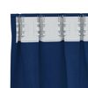 vidaXL Cortinas Opacas con Anillas 2 pcs Azul Oscuro 175 x 140 cm