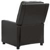 vidaXL Sillón elevable de masaje de cuero artificial negro brillo