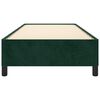 vidaXL Estructura de cama sin colch&oacute;n terciopelo verde oscuro 90x190cm
