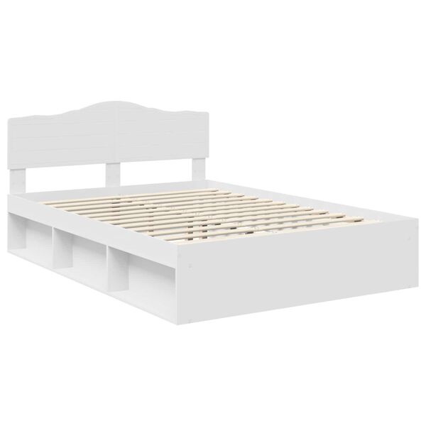 vidaXL Estructura de cama 140 x 190 cm Madera de pino macizo