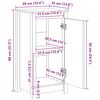 vidaXL Aparadores 2 uds madera maciza de pino 39x35x80 cm