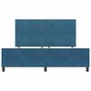 vidaXL Cama tipo Box Spring Azul Oscuro 180 x 200 cm Terciopelo