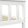 vidaXL Estructura de cama sin colchón madera de pino blanco 160x200 cm