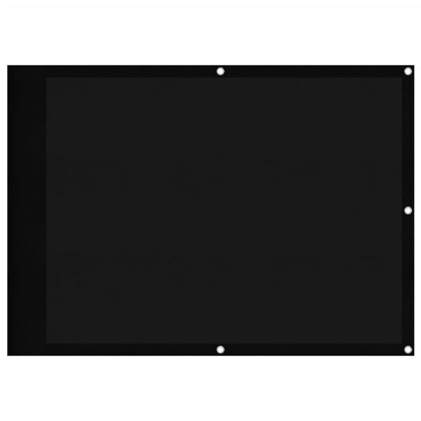 vidaXL Pantalla de balcón 100% poliéster Oxford negro 75x700 cm