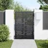 vidaXL Puerta de jardín acero corten diseño cuadrado 85x125 cm