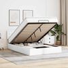 vidaXL Estructura cama otomana colch&oacute;n cuero sint&eacute;tico blanco