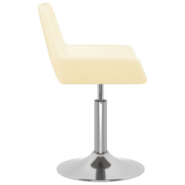 vidaXL Taburete de cocina tela color crema