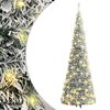 vidaXL &Aacute;rbol de Navidad artificial desplegable con nieve 200 LED 210cm