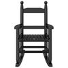 vidaXL Mecedora para ni&ntilde;os madera maciza de &aacute;lamo negro