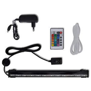 vidaXL L&aacute;mpara sumergible LED de burbujas para acuario RGB 32 cm
