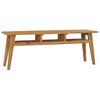 vidaXL Mueble para TV madera maciza de teca 120x35x45 cm