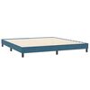 vidaXL Cama box spring con colch&oacute;n terciopelo azul oscuro 180x210 cm
