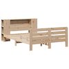 vidaXL Estructura de cama sin colch&oacute;n madera maciza de pino 135x190 cm