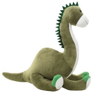 vidaXL Dinosaurio brontsaurus de peluche verde