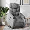 vidaXL Sillón reclinable elevable de tela gris claro