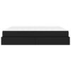 vidaXL Estructura de cama con colch&oacute;n con colch&oacute;n 2 pcs Negro PVC