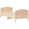 vidaXL Estructura de cama sin colch&oacute;n madera maciza pino 75x190 cm