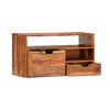 vidaXL Mueble de TV madera maciza 80x30x42 cm