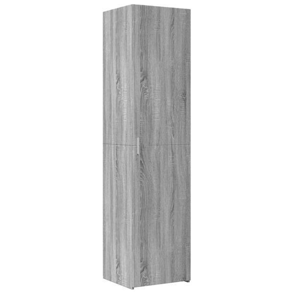 vidaXL Aparador de madera de ingeniería gris Sonoma 45x42,5x185 cm