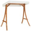 vidaXL Banco columpio con toldo madera maciza abeto con acabado teca