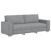 vidaXL Sof&aacute; de 3 plazas de tela gris claro, 220x78x84 cm