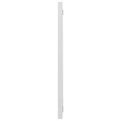 vidaXL Espejo de baño madera contrachapada blanco brillo 80x1,5x37 cm