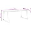 vidaXL Mesa de comedor con borde vivo madera maciza acacia 200x90x75cm