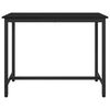 vidaXL Mesa Roble Negro 100 x 50 x 76,5 cm