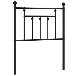 vidaXL Cabecero de repuesto de metal negro 75 cm