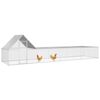 vidaXL Gallinero acero galvanizado 8x2x2 m
