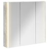 vidaXL Armario con espejo de ba&ntilde;o Gris Concreto 73.5 x 15.5 x 70 cm