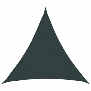vidaXL Toldo Vela 2 x 2 x 2 m HDPE Triangular Verde oscuro