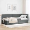 vidaXL Estructura de cama en esquina Gris oscuro 80 x 200 cm
