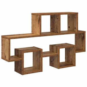 vidaXL Estante de pared Montada en la pared Madera vieja