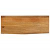 vidaXL Tablero de mesa borde natural madera maciza mango 70x40x3,8 cm