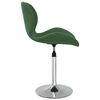 vidaXL Silla de comedor giratoria de terciopelo verde oscuro