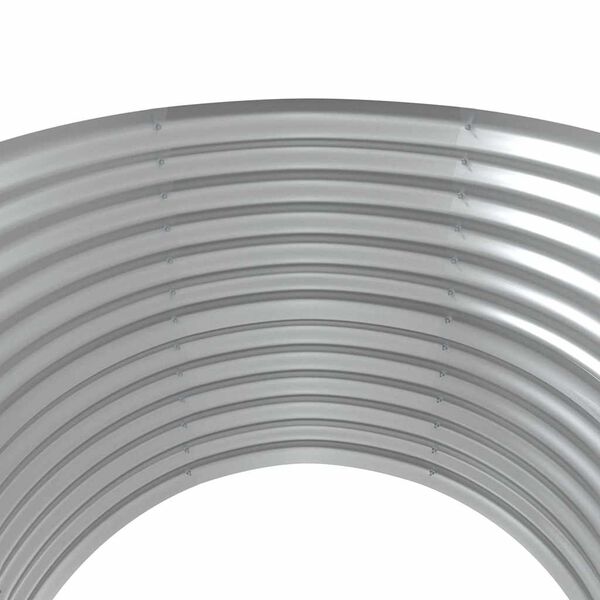 vidaXL Jardinera arriate acero galvanizado plata 100x100x68 cm