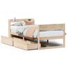 vidaXL Estructura de cama sin colch&oacute;n madera maciza de pino 90x190 cm