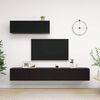 vidaXL Set de muebles de sal&oacute;n TV 3 pzas madera de ingenier&iacute;a negro