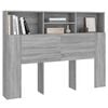 vidaXL Mueble cabecero gris Sonoma 140x19x103,5 cm