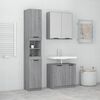vidaXL Set de muebles de baño 3 pzas madera contrachapada gris sonoma