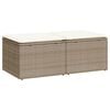 vidaXL Set sof&aacute;s jard&iacute;n y cojines 2 pzas rat&aacute;n sint&eacute;tico acacia beige