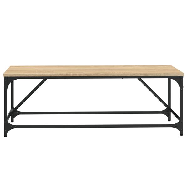 vidaXL Mesa de centro madera contrachapada roble Sonoma 100x50x35 cm