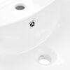 vidaXL Lavabo de pie de cer&aacute;mica blanco 650x520x200 mm