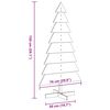 vidaXL &Aacute;rbol Navidad de adorno madera maciza pino marr&oacute;n cera 150 cm