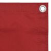 vidaXL Toldo para balc&oacute;n tela oxford rojo 120x300 cm