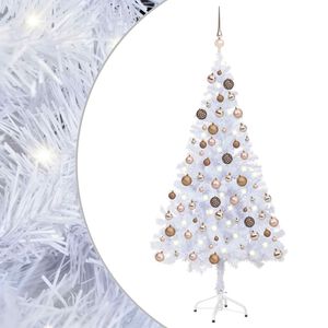 vidaXL &Aacute;rbol de Navidad artificial con luces y bolas 230 ramas 120 cm