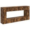 vidaXL Mesa Consola Roble Ahumado 155 x 29 x 74 cm