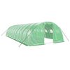 vidaXL Invernadero con estructura de acero verde 40 m&sup2; 10x4x2 m