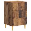 vidaXL Mesita de Noche Madera envejecida 43 x 39,5 x 66,5 cm